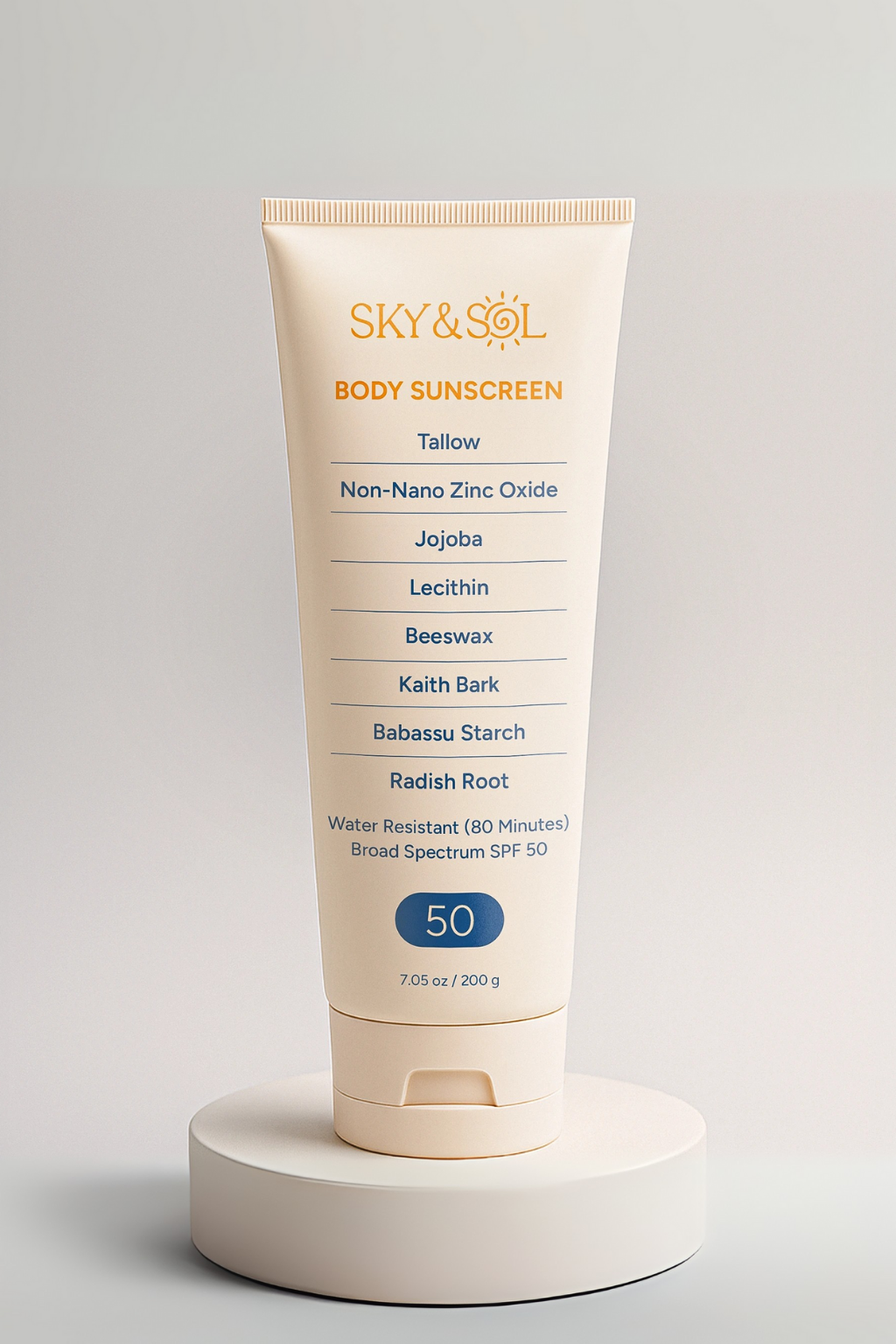 Natural Body Sunscreen SPF 50 7.05 oz
