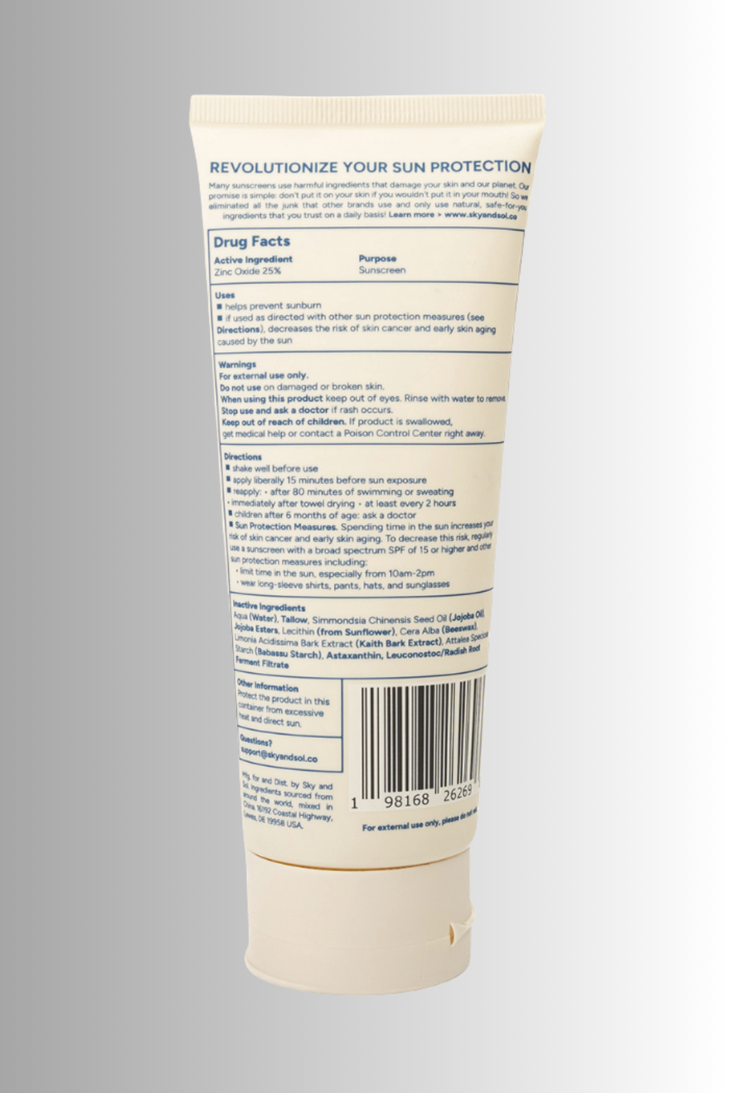 Natural Body Sunscreen SPF 50 7.05 oz
