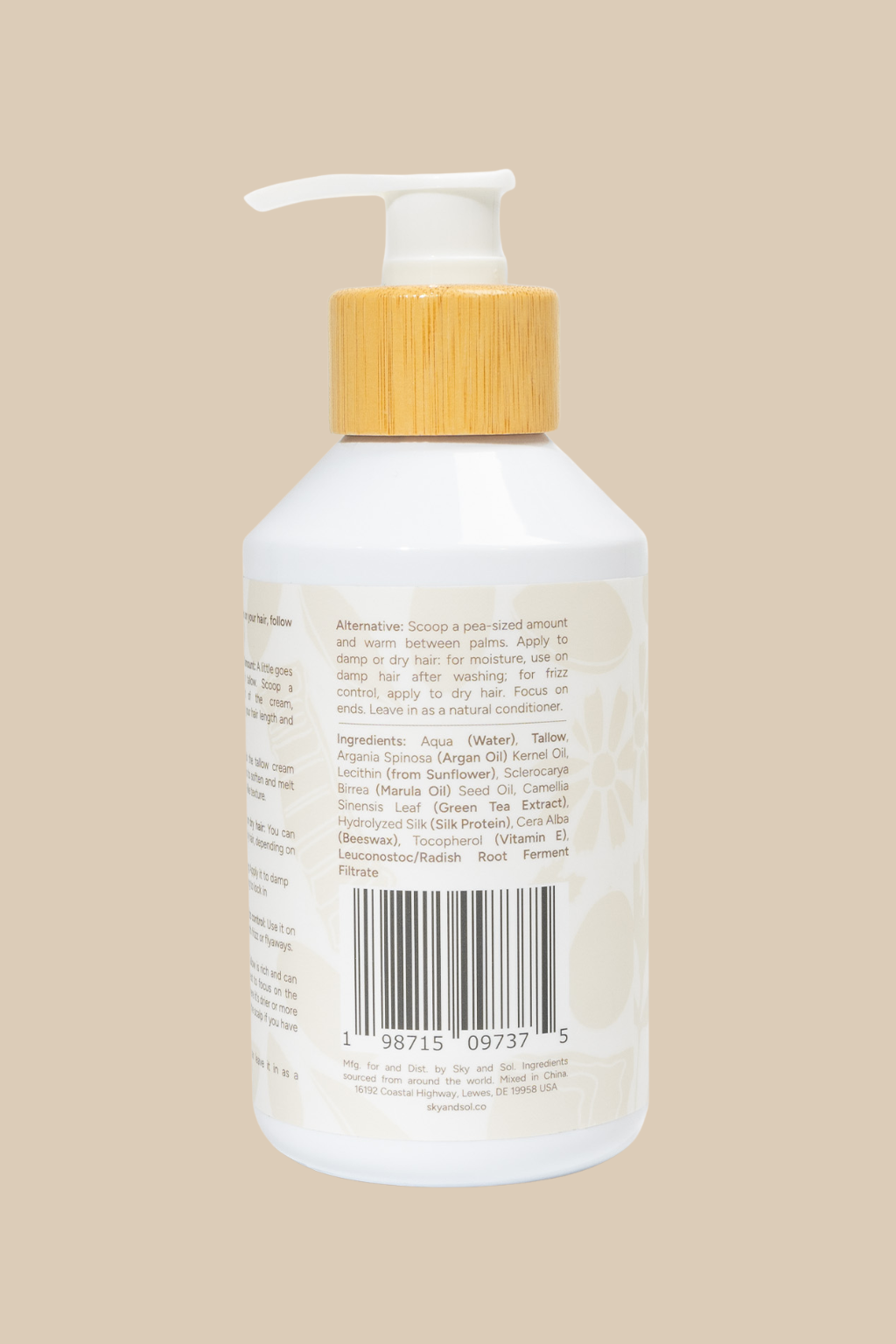Tallow Leave-In Hair Cream
