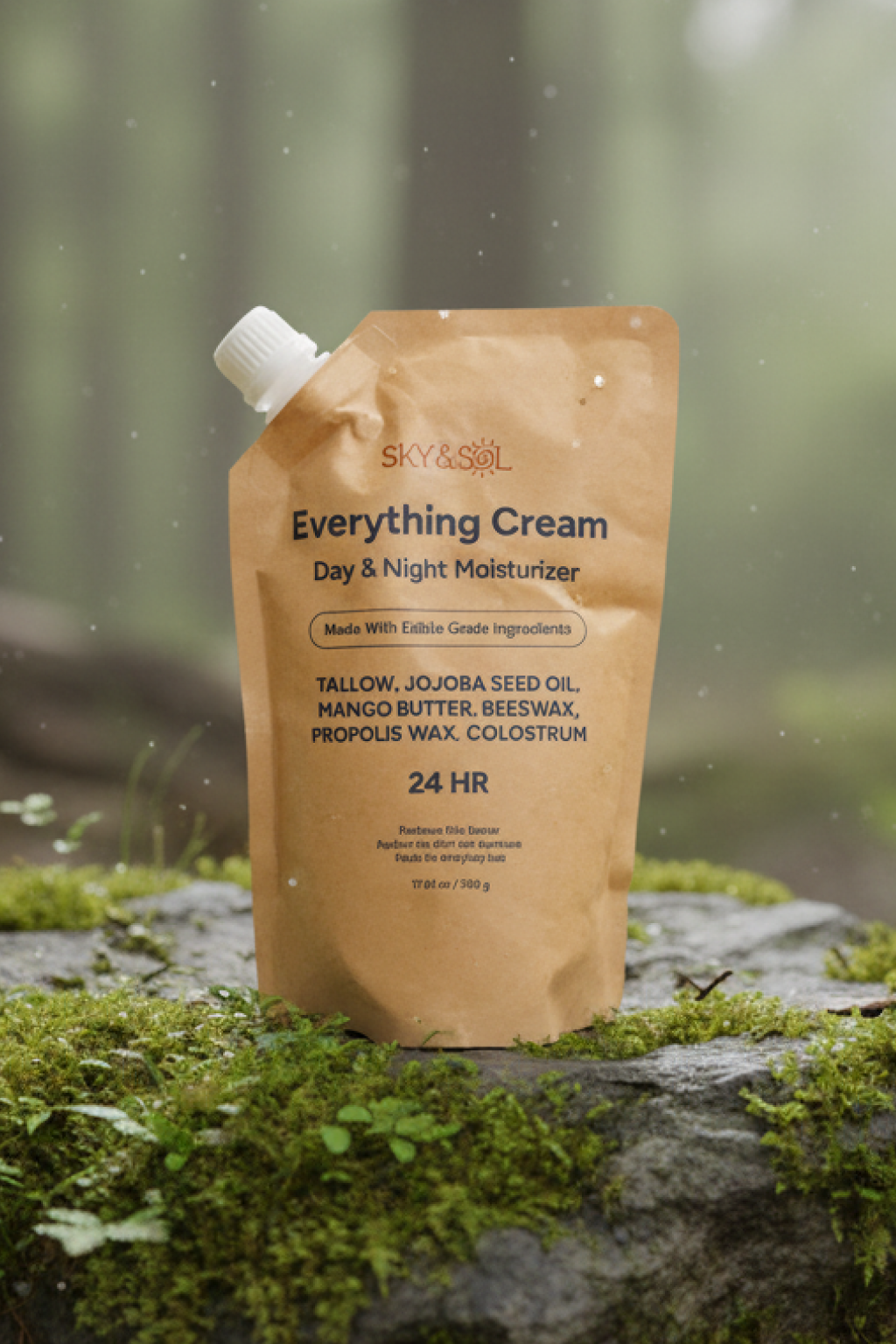 Natural Restorative Moisturizing Cream Kraft Bag - 500g