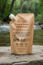 Natural Sunscreen Face and Body SPF 50 Kraft Bag - 500g