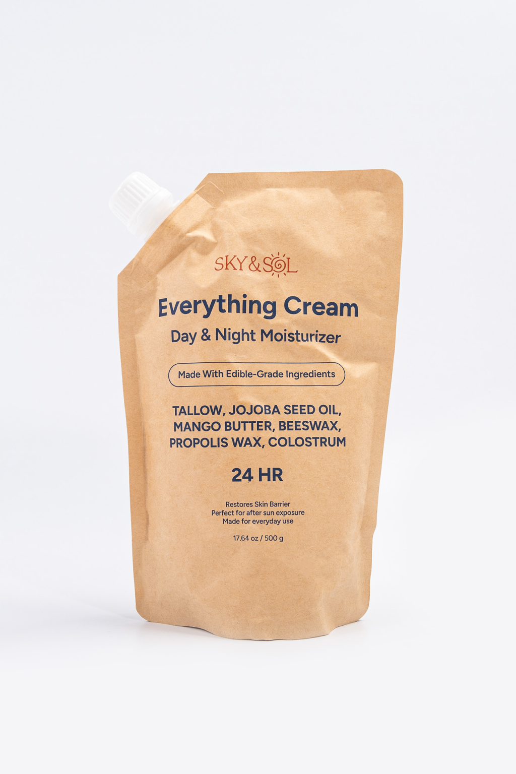 Natural Restorative Moisturizing Cream Kraft Bag - 500g